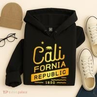 California Republic 1850 Gold Logo Hoodie thumb 4