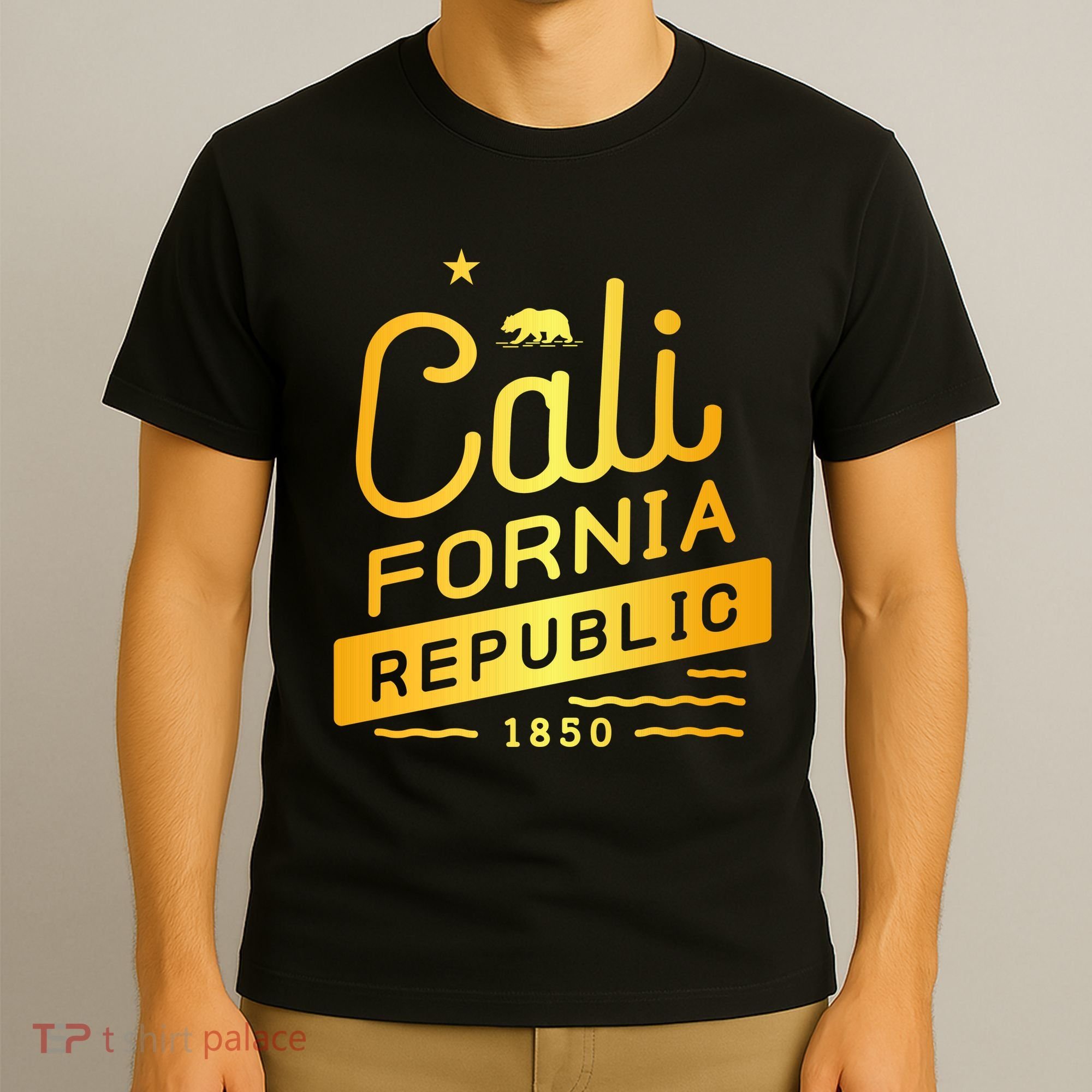 California Republic 1850 Gold Logo T-Shirt