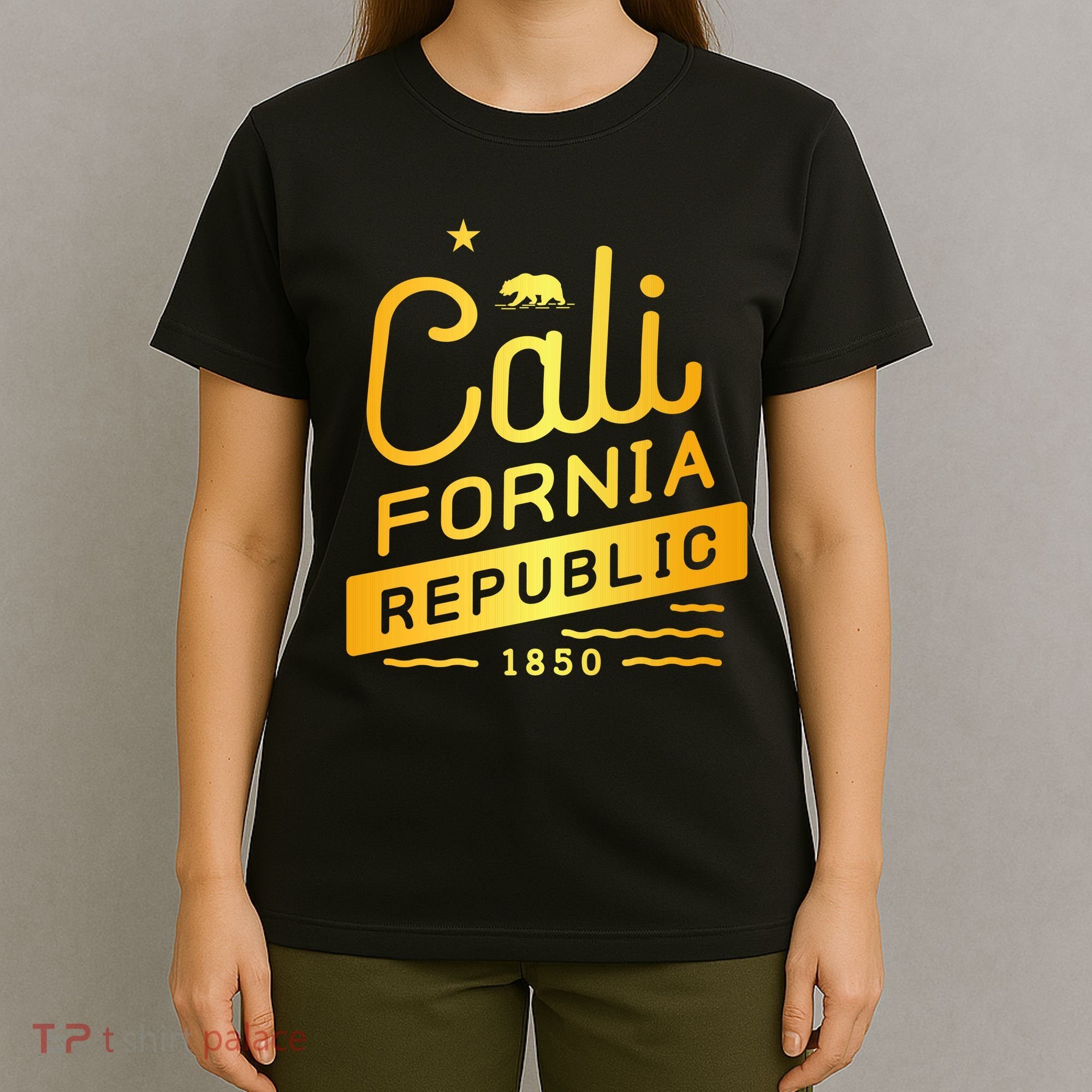 California Republic 1850 Gold Logo T-Shirt