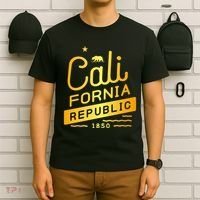 California Republic 1850 Gold Logo T-Shirt thumb 6