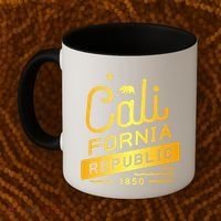 California Republic 1850 Gold Logo Coffee Mug thumb 2