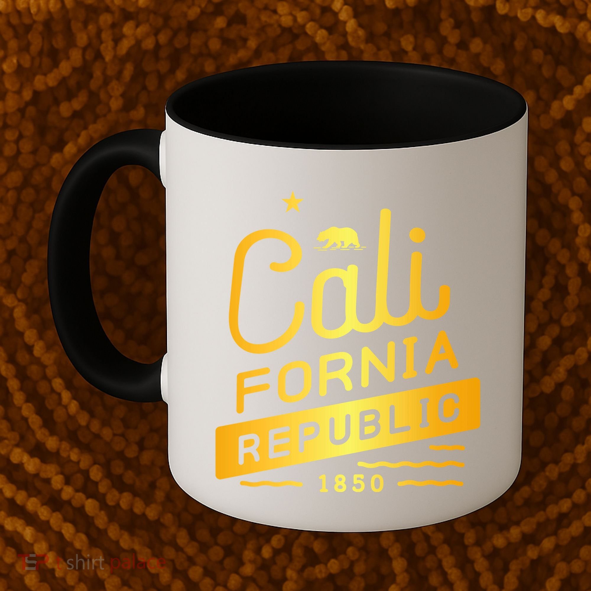 California Republic 1850 Gold Logo Coffee Mug