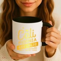 California Republic 1850 Gold Logo Coffee Mug thumb 3