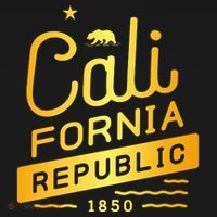 California Republic 1850 Gold Logo Women's Hoodie thumb 2