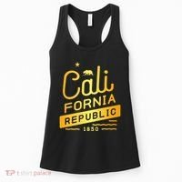 California Republic 1850 Gold Logo Women's Tank Top thumb 0