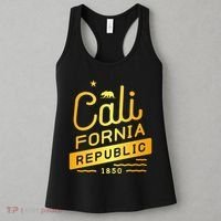 California Republic 1850 Gold Logo Women's Tank Top thumb 3
