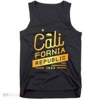 California Republic 1850 Gold Logo Tank Top thumb 0