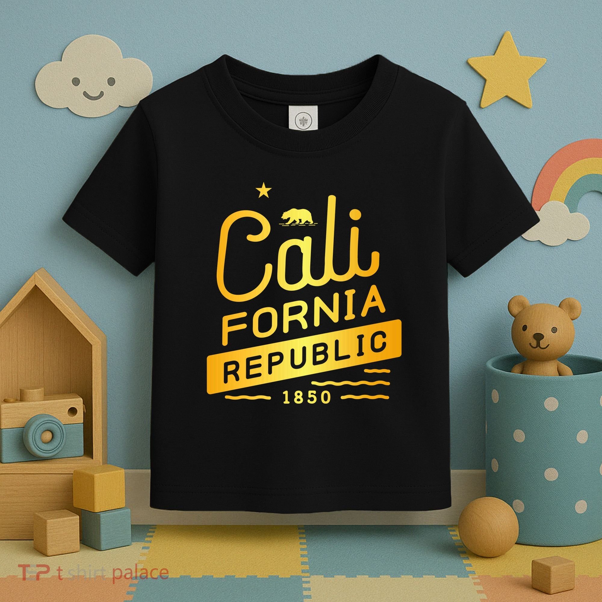 California Republic 1850 Gold Logo Toddler T-Shirt