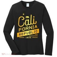 California Republic 1850 Gold Logo Women's Long Sleeve Shirt thumb 0