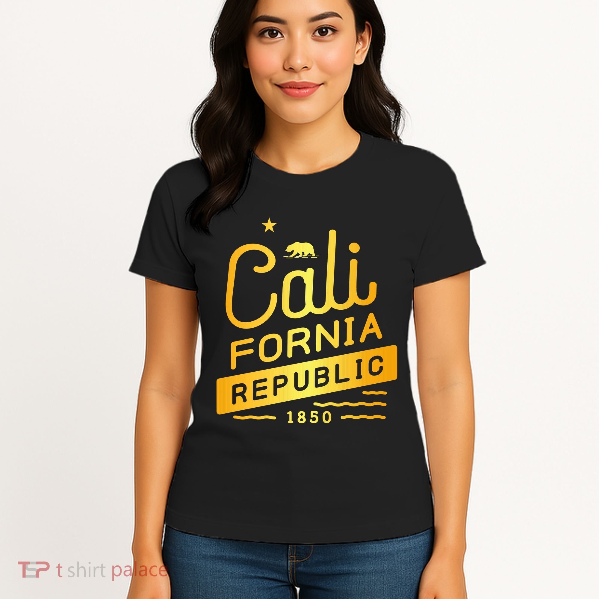 California Republic 1850 Gold Logo Women's T-Shirt