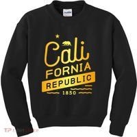 California Republic 1850 Gold Logo Kids Sweatshirt thumb 0