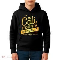 California Republic 1850 Gold Logo Kids Hoodie thumb 4