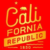 California Republic 1850 Gold Logo Santa Hat thumb 1