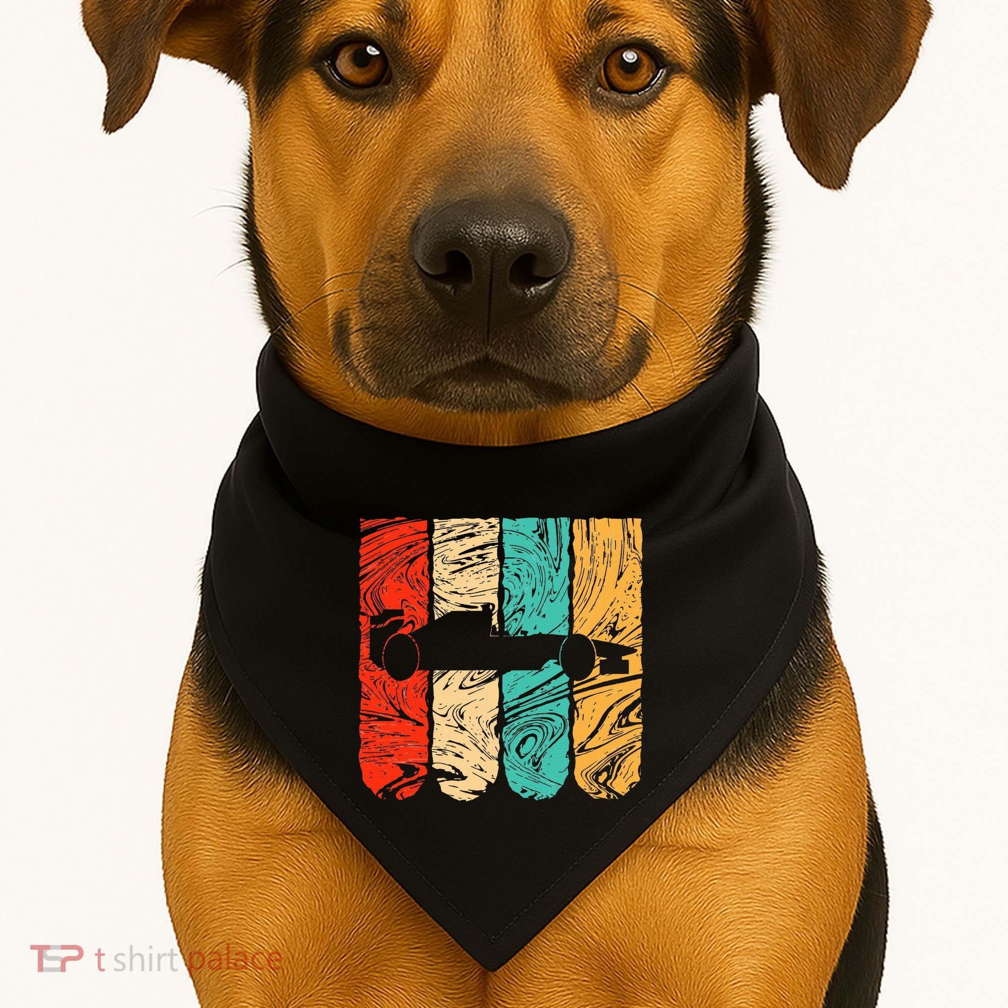 Classic Retro 70s Formula Motor Sport Racing Fan USA-Made Doggie Bandana