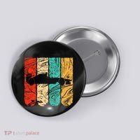 Classic Retro 70s Formula Motor Sport Racing Fan Button thumb 0