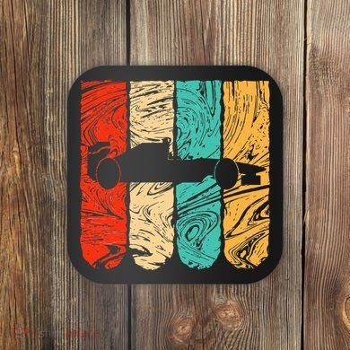 Classic Retro 70s Formula Motor Sport Racing Fan Coaster