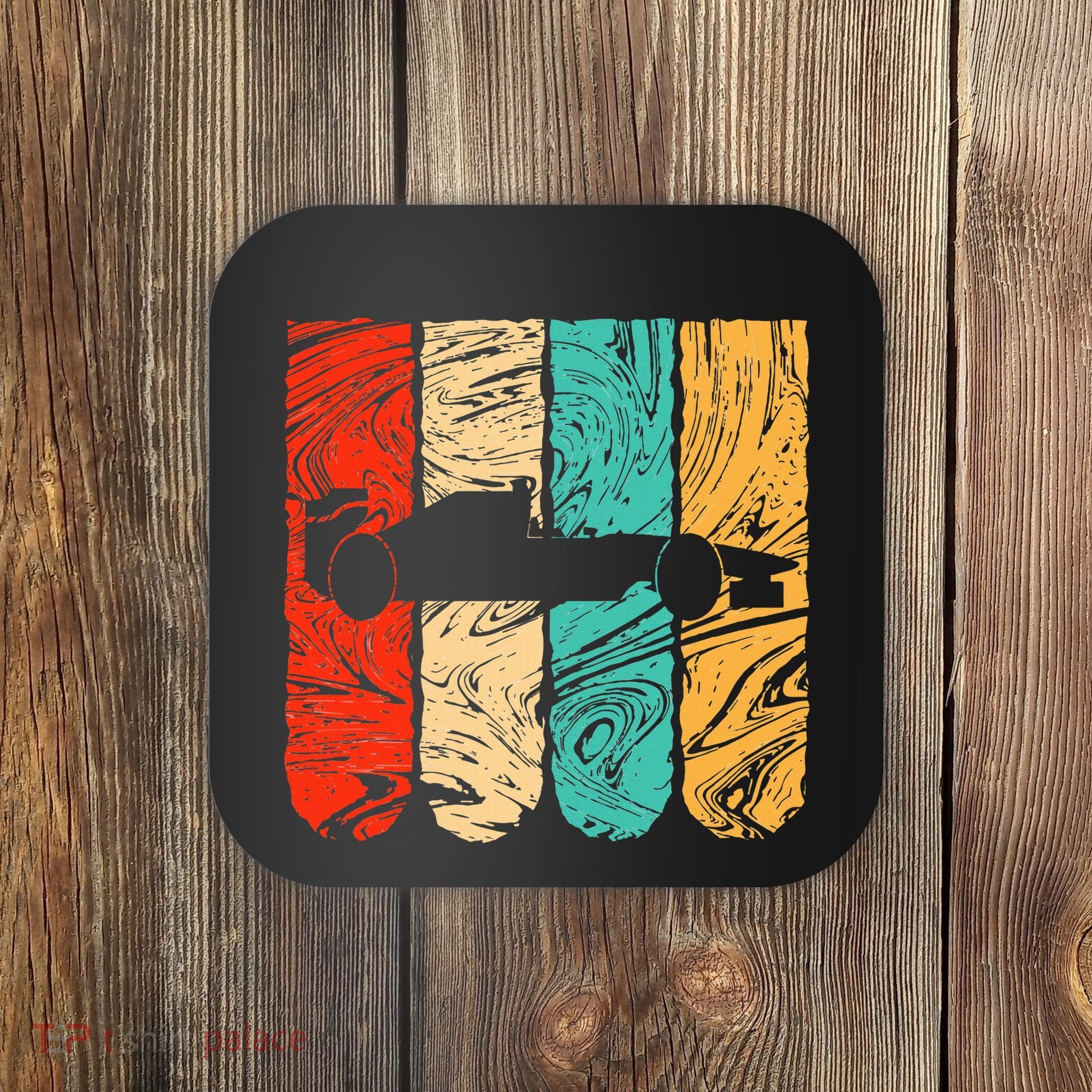 Classic Retro 70s Formula Motor Sport Racing Fan Coaster