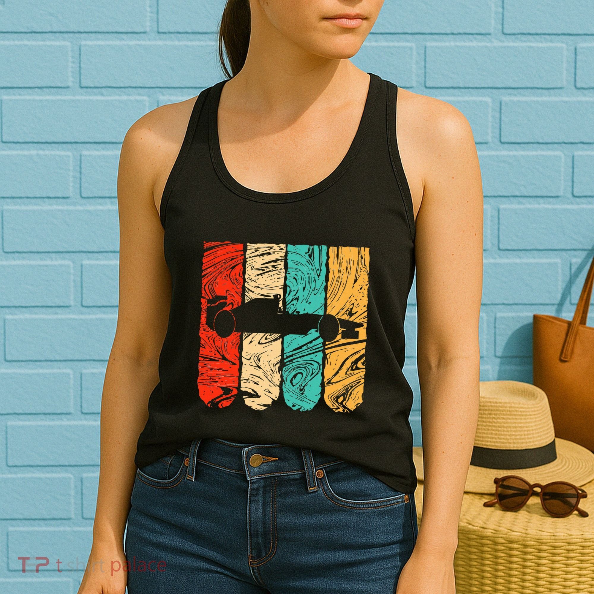 Classic Retro 70s Formula Motor Sport Racing Fan Women's Tank Top