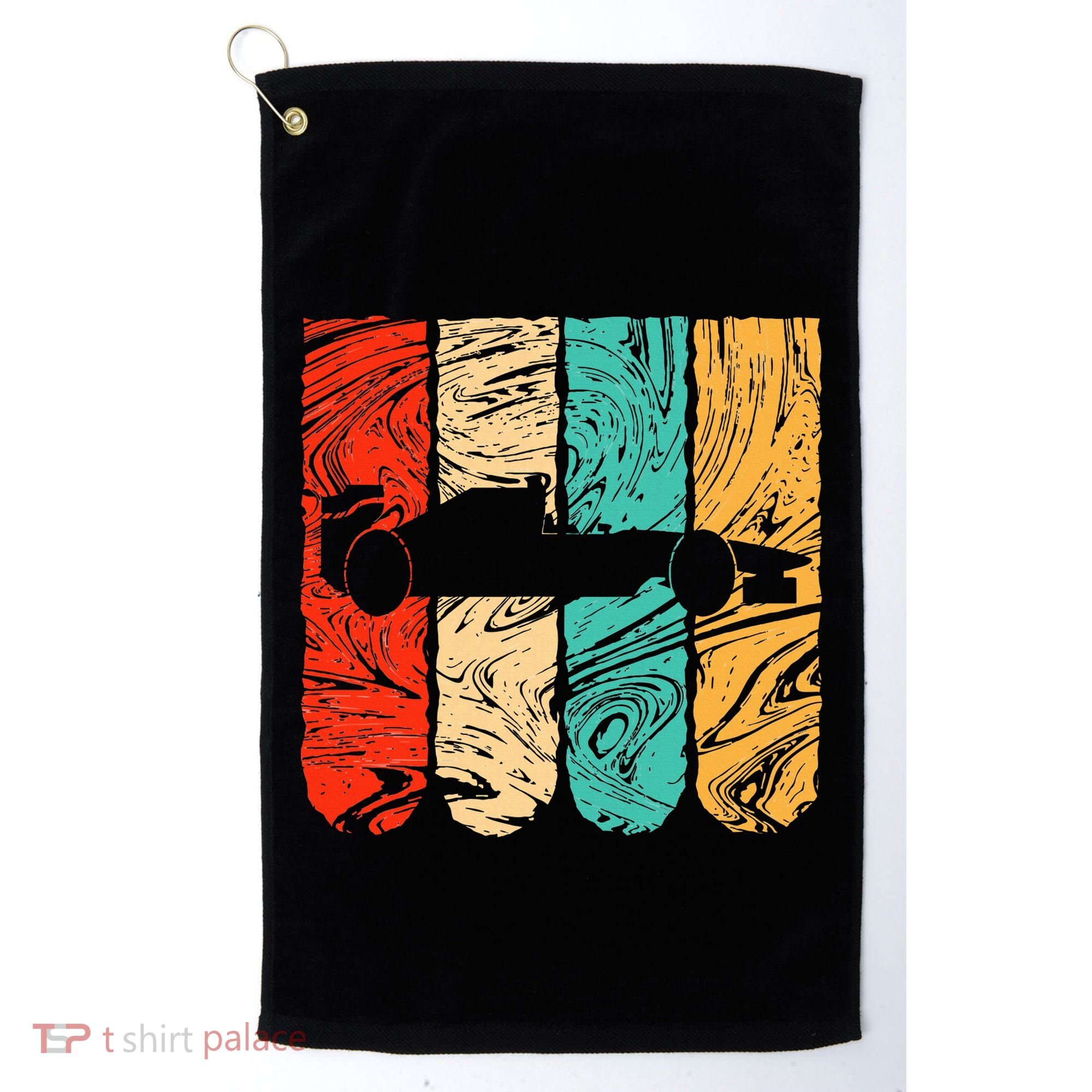 Classic Retro 70s Formula Motor Sport Racing Fan Golf Towel