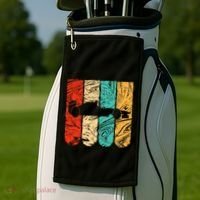 Classic Retro 70s Formula Motor Sport Racing Fan Golf Towel thumb 2