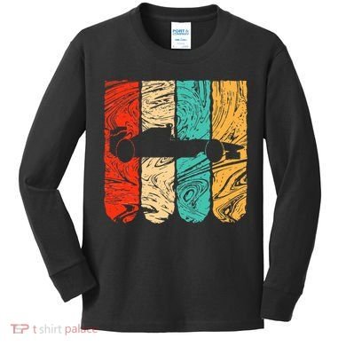 Classic Retro 70s Formula Motor Sport Racing Fan Kids Long Sleeve Shirt