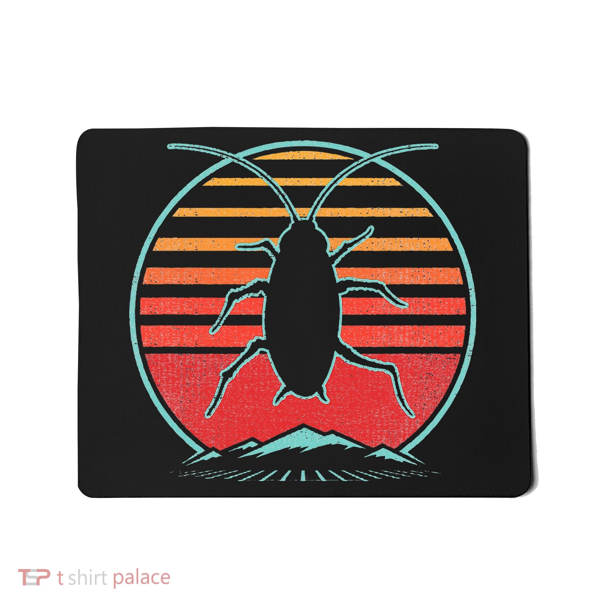 Cockroach Retro 80s Style Pest Control Exterminator Gift Mousepad