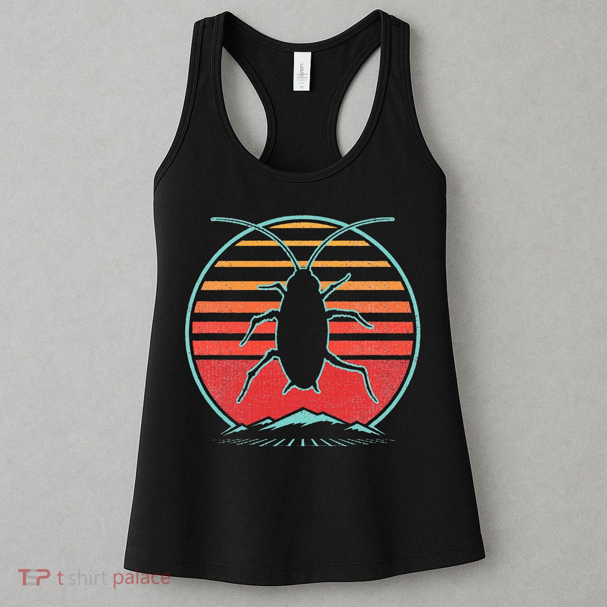 Cockroach Retro 80s Style Pest Control Exterminator Gift Women's Tank Top