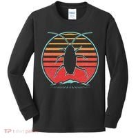 Cockroach Retro 80s Style Pest Control Exterminator Gift Kids Long Sleeve Shirt thumb 0