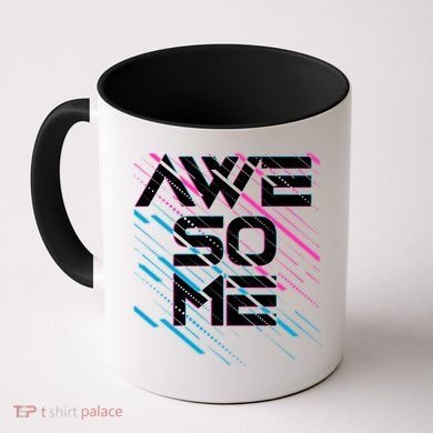 Cool Retro 80's Eighties Pattern Awesome Coffee Mug