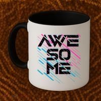 Cool Retro 80's Eighties Pattern Awesome Coffee Mug thumb 2