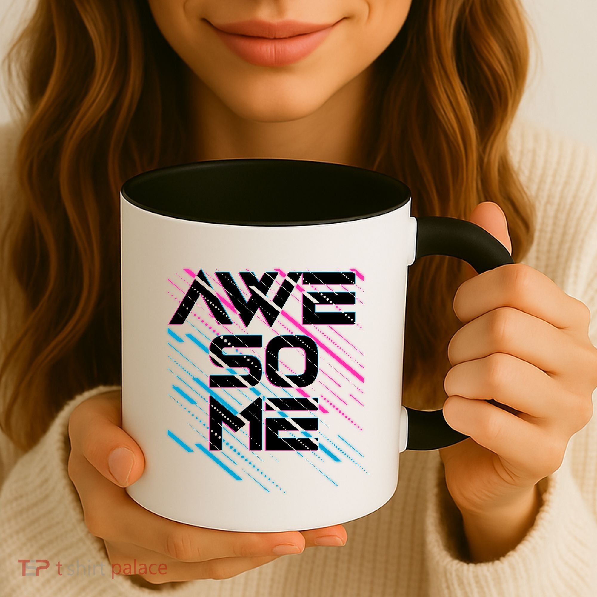 Cool Retro 80's Eighties Pattern Awesome Coffee Mug