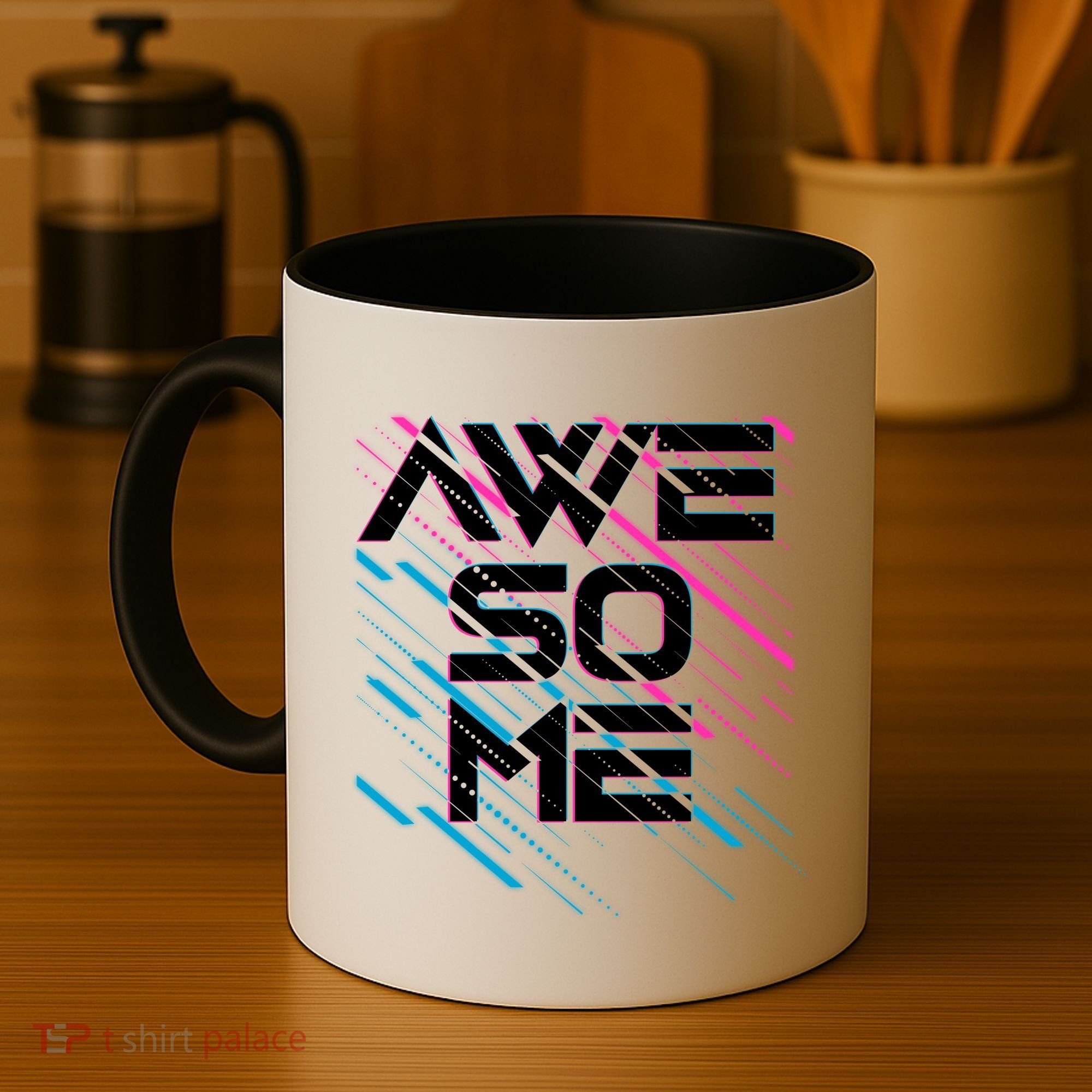 Cool Retro 80's Eighties Pattern Awesome Coffee Mug