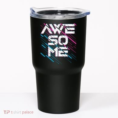 Cool Retro 80's Eighties Pattern Awesome Tumbler