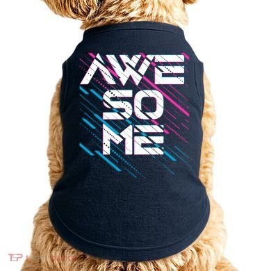Cool Retro 80's Eighties Pattern Awesome Doggie Tank