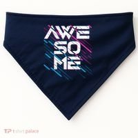 Cool Retro 80's Eighties Pattern Awesome USA-Made Doggie Bandana thumb 0