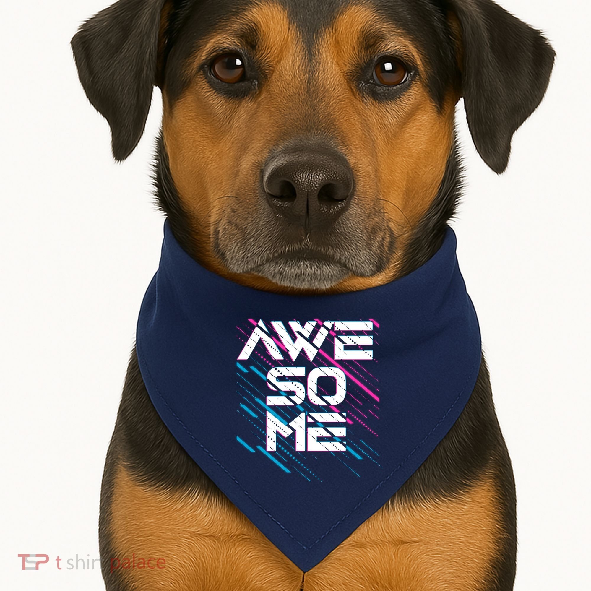 Cool Retro 80's Eighties Pattern Awesome USA-Made Doggie Bandana
