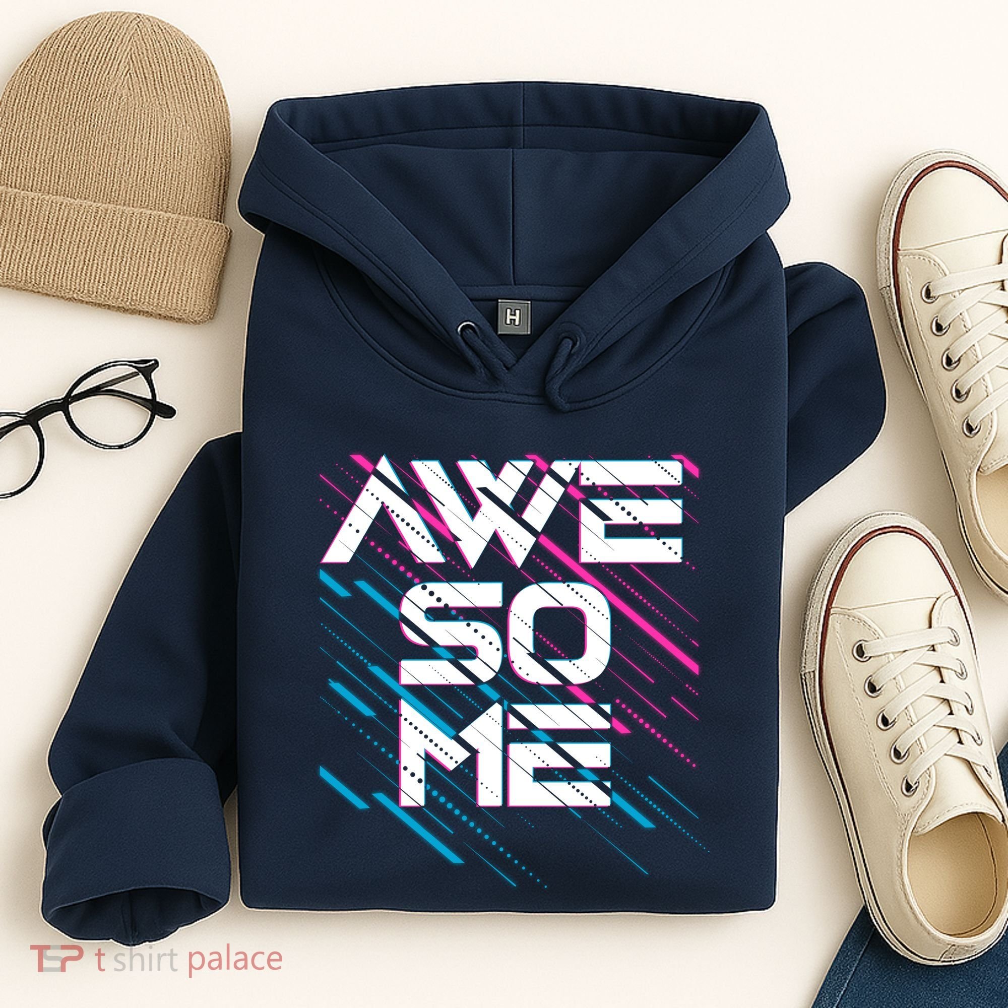 Cool Retro 80's Eighties Pattern Awesome Hoodie