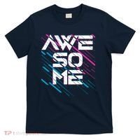 Cool Retro 80's Eighties Pattern Awesome T-Shirt thumb 0