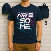 Cool Retro 80's Eighties Pattern Awesome T-Shirt thumb 6