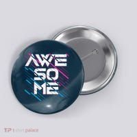 Cool Retro 80's Eighties Pattern Awesome Button thumb 0
