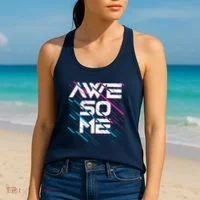Cool Retro 80's Eighties Pattern Awesome Women's Tank Top thumb 2