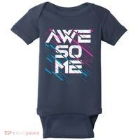 Cool Retro 80's Eighties Pattern Awesome Baby Bodysuit thumb 0