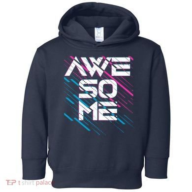 Cool Retro 80's Eighties Pattern Awesome Toddler Hoodie