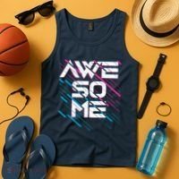Cool Retro 80's Eighties Pattern Awesome Tank Top thumb 4