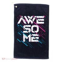 Cool Retro 80's Eighties Pattern Awesome Golf Towel thumb 0