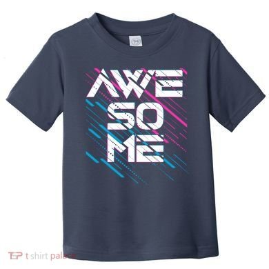Cool Retro 80's Eighties Pattern Awesome Toddler T-Shirt