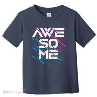 Cool Retro 80's Eighties Pattern Awesome Toddler T-Shirt thumb 0