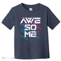 Cool Retro 80's Eighties Pattern Awesome Toddler T-Shirt thumb 0