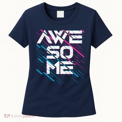 Cool Retro 80's Eighties Pattern Awesome Women's T-Shirt
