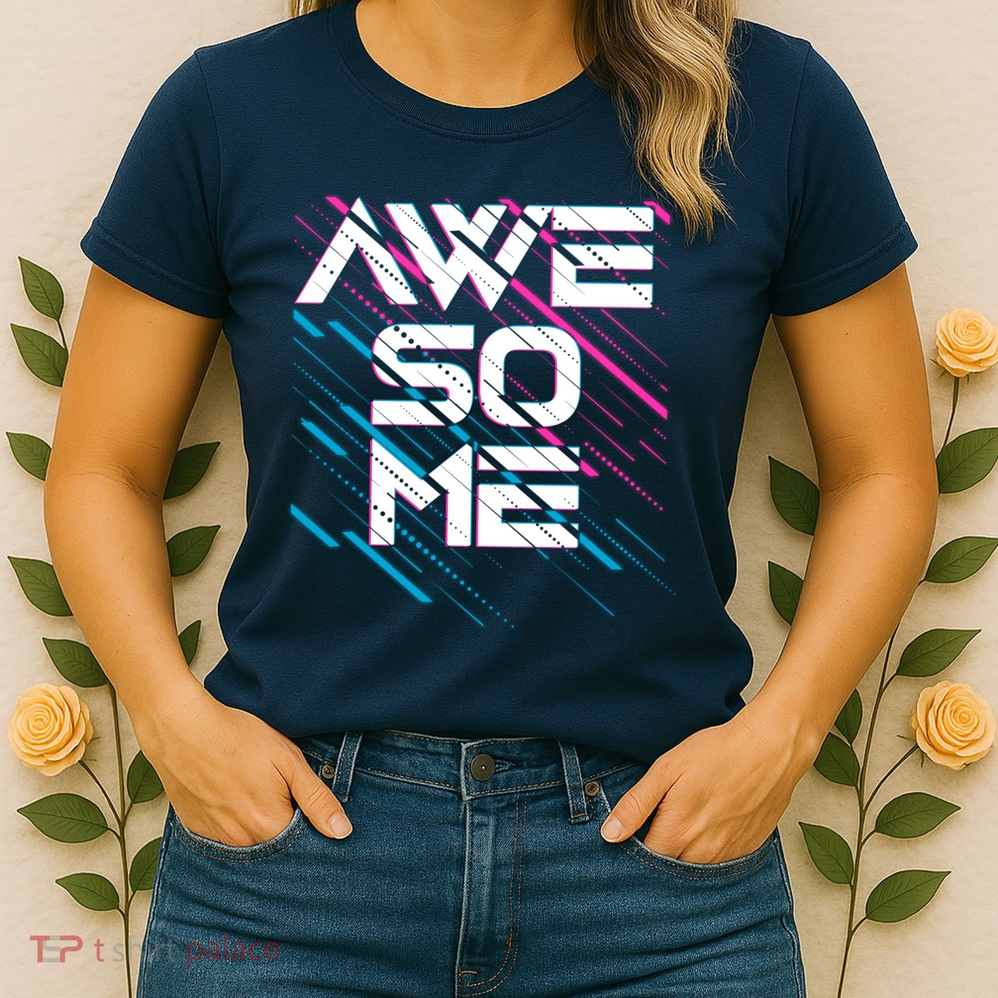 Cool Retro 80's Eighties Pattern Awesome Women's T-Shirt